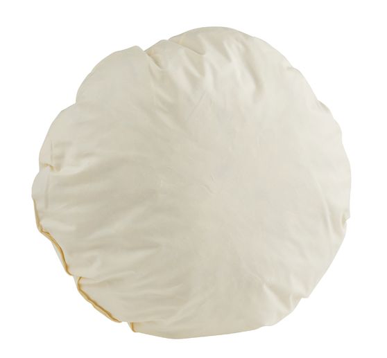 Coussin coton, rembourrage plumes, rond - VBS Hobby