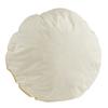 Coussin coton, rembourrage plumes, rond