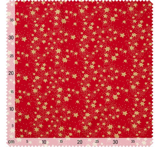 Tissu déco « Etoiles », Rouge