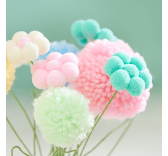 Pompons VBS, 15 mm, 60 pièces