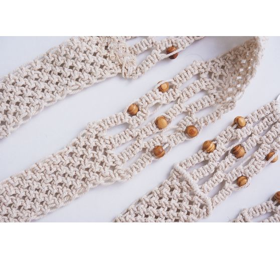 VBS Wooden beads with natural grain, Ø 8 mm, 100 g