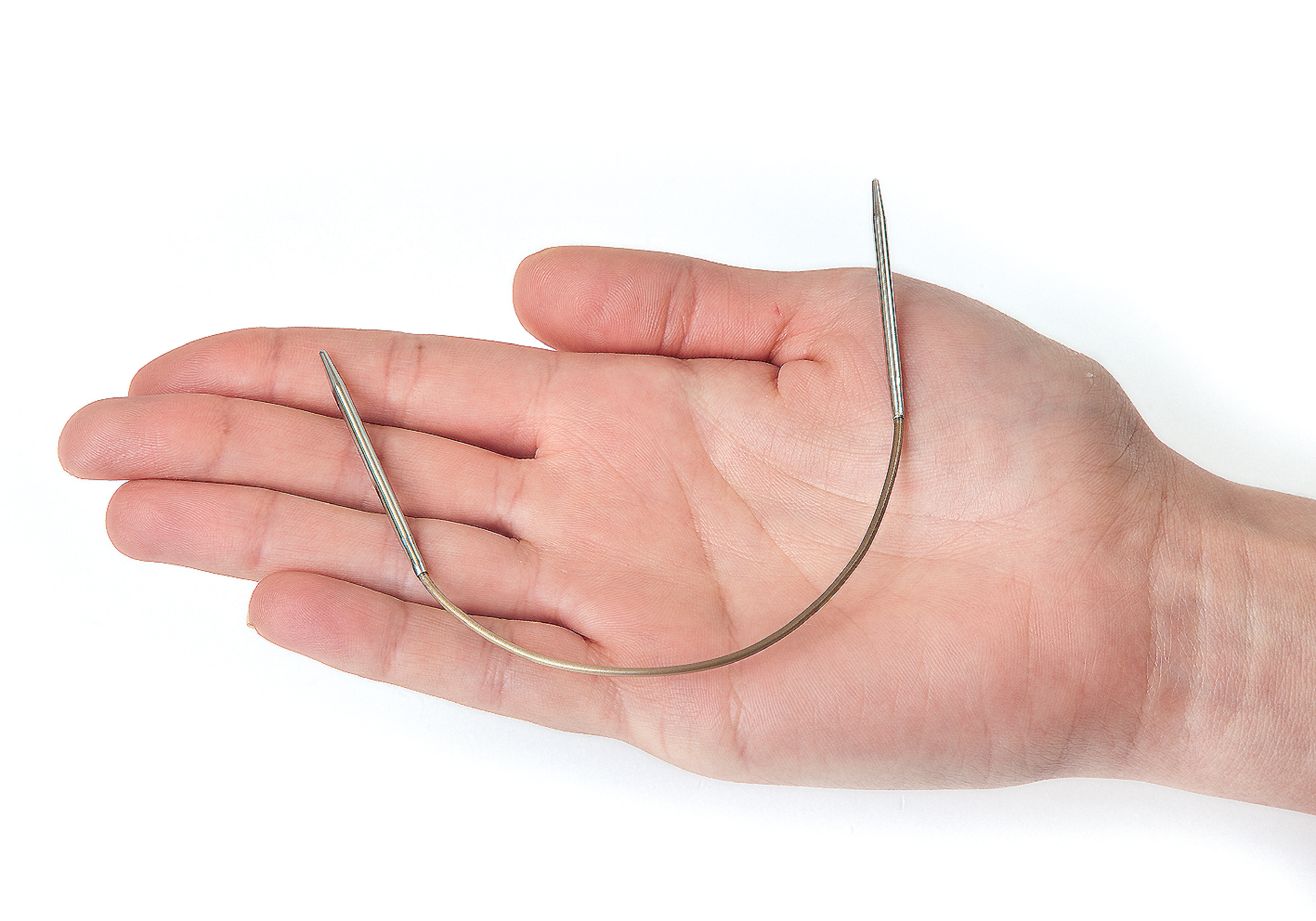 15 Aiguilles Circulaires à Tricoter Acier Inoxydable 2mm à 4mm - Kit Pour Chaussettes Écharpes