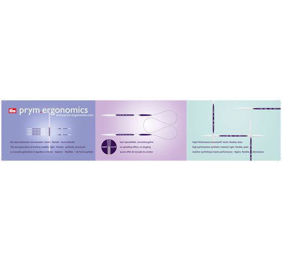 Aiguilles circulaires Prym « Ergonomics », 60 cm