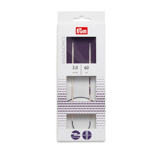 Aiguilles circulaires Prym « Ergonomics », 60 cm
