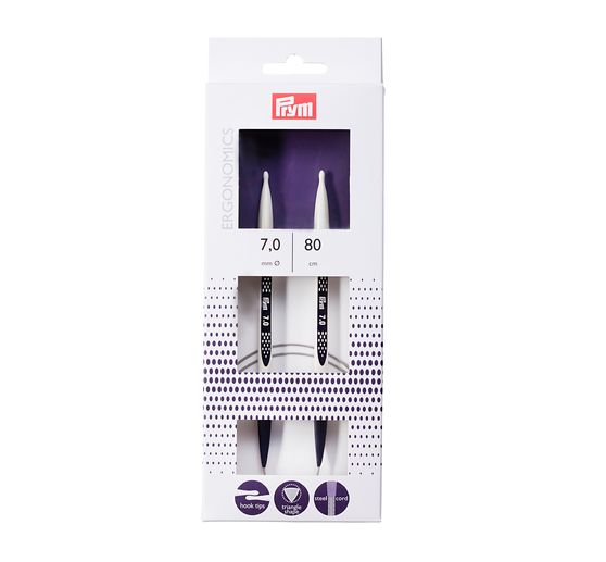 Aiguilles circulaires Prym « Ergonomics » 80 cm