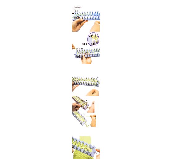 Tricotins rectangulaires VBS, set de 4