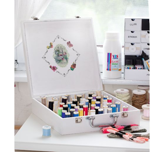 Valise en bois pour bobines de fil VBS