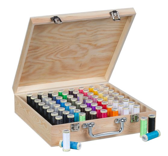 Valise en bois pour bobines de fil VBS