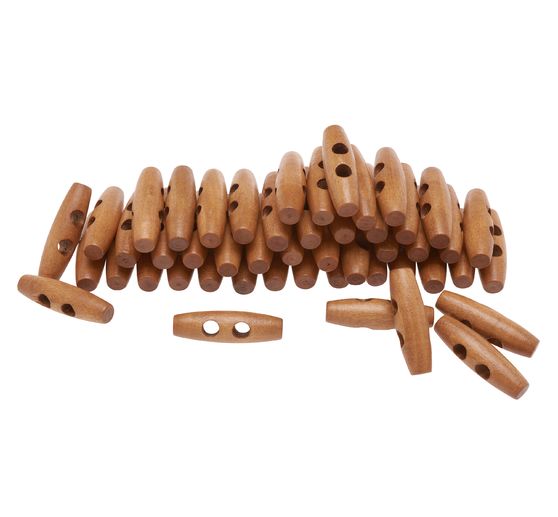 VBS Wood toggles, 50 pcs.