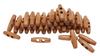 Boutons bûchettes en bois VBS, 50 pc.