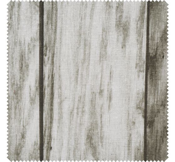 Motif fabric "Wood look grey"