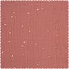 Tissu mousseline coton au mètre « Pois dorés »
