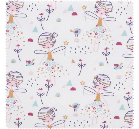 Tissu jersey au mètre « Fée des étoiles »