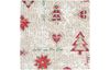 Tissu imprimé aspect lin au mètre « Classic Christmas »