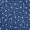 Tissu sweat au mètre « Etoiles » Bleu jeans/Bleu
