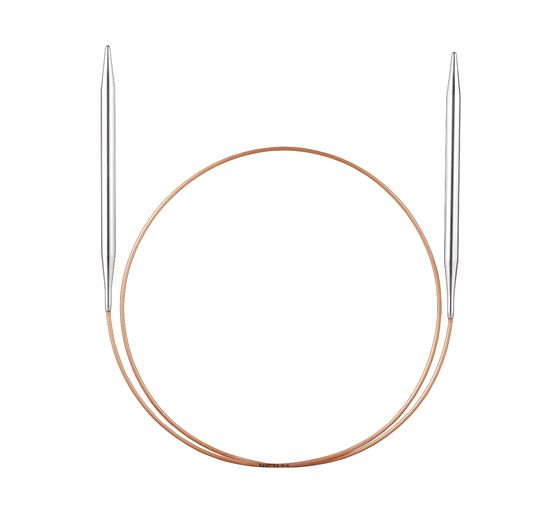 addi circular knitting needle, brass