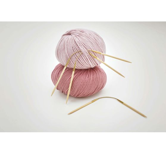 Aiguilles doubles-pointes addi CraSyTrio BAMBOO, bambou