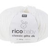 Laine Rico Baby Classic glitz dk, 50 g Blanc