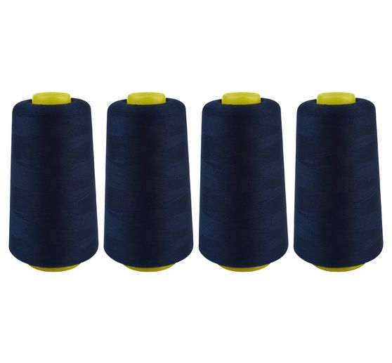 Fil pour surjeteuse 40/2 VBS, 4 rouleaux de 3000 yards