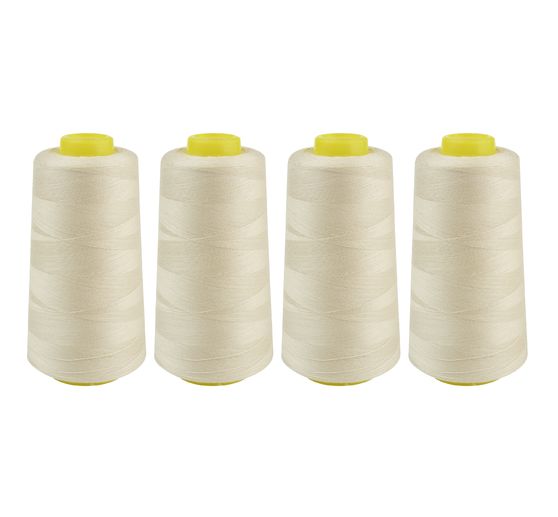 Fil pour surjeteuse 40/2 VBS, 4 rouleaux de 3000 yards