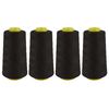 Fil pour surjeteuse 40/2 VBS, 4 rouleaux de 3000 yards Noir