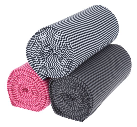 Tissu jersey bord-côte au mètre « Rayé »