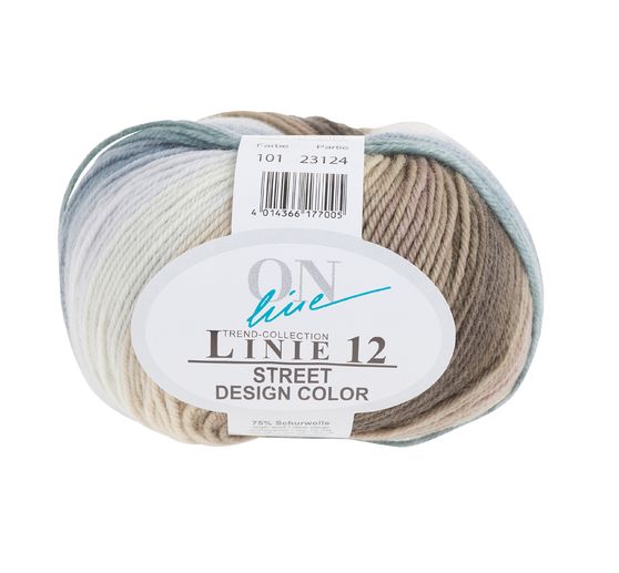 Laine ONline « Street Design Color », ligne 12, 50 g, env. 210 m