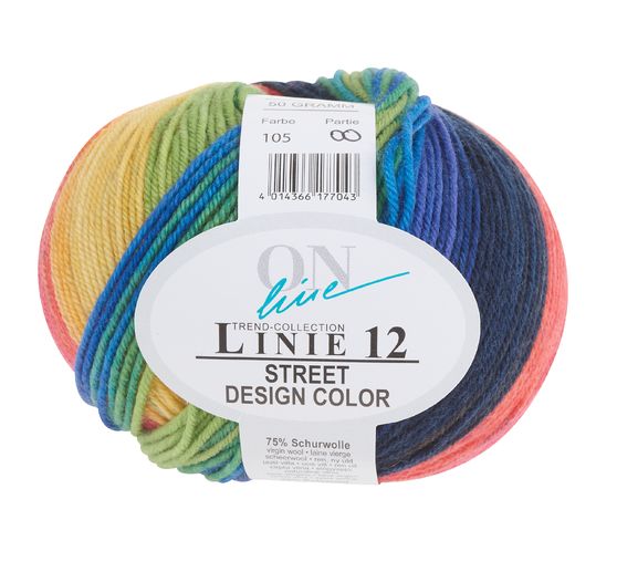 Laine ONline « Street Design Color », ligne 12, 50 g, env. 210 m