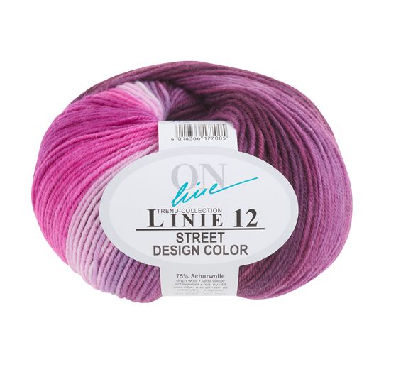 Laine ONline « Street Design Color », ligne 12, 50 g, env. 210 m