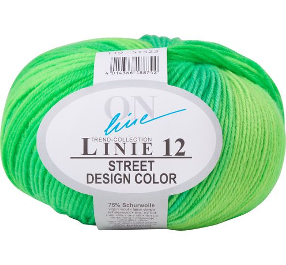Laine ONline « Street Design Color », ligne 12, 50 g, env. 210 m