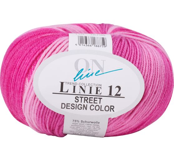 Laine ONline « Street Design Color », ligne 12, 50 g, env. 210 m