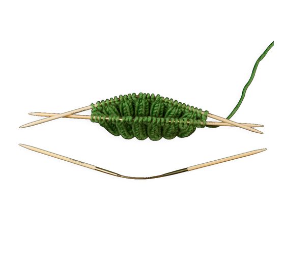 Aiguilles doubles-pointes addi CraSyTrio BAMBOO, bambou