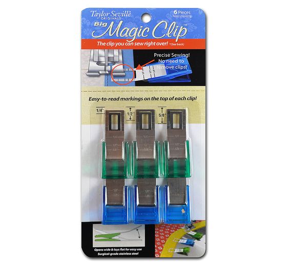 Magic Clips Taylor Seville Pinces pour tissus, 6 pc.