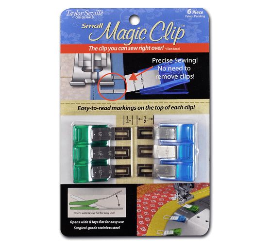 Magic Clips Taylor Seville Pinces pour tissus, 6 pc.