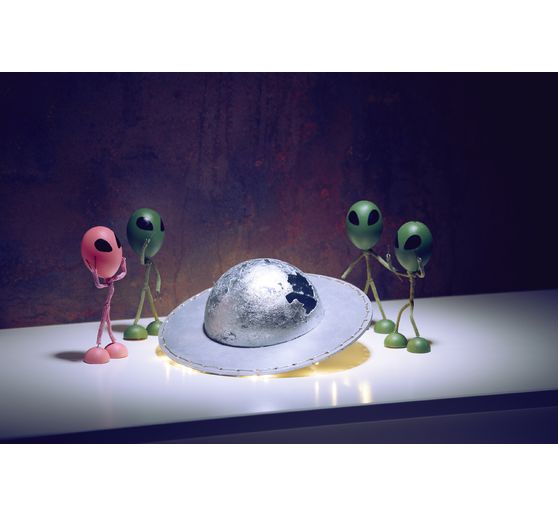 Œufs déco VBS, 10 pc., env. H 6 cm, Blanc
