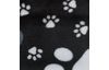 Fleece fabric "Paws-Black"