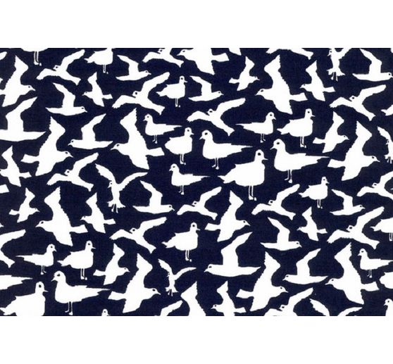 Tissu coton au mètre « Mouette »
