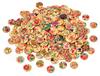 Boutons en bois VBS« Mélange de fleurs », 100 g