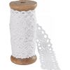 Ruban dentelle VBS, env. l 20 mm, 2 m Blanc