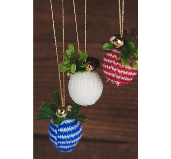 Knitted tube, two-coloured, 22 Needles/Ø 3 cm