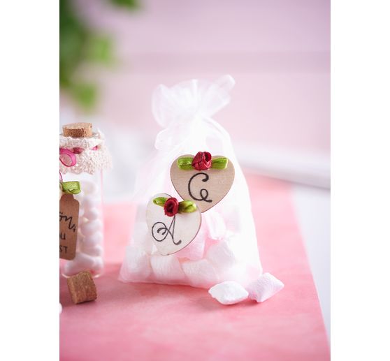Sachets en organza VBS « 7,5 x 12 cm », 100 pc.