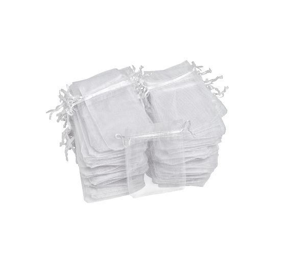 Sachets en organza VBS « 7,5 x 12 cm », 100 pc.