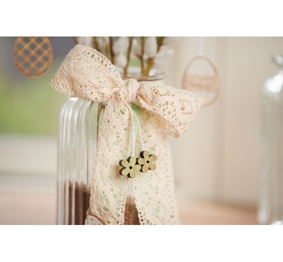 VBS Crochet ribbon "Cream", 9 m