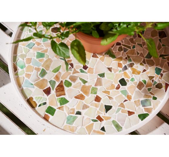 Bris de tesselles de mosaïque en verre, env. 2 kg, épaisseur environ 3 mm