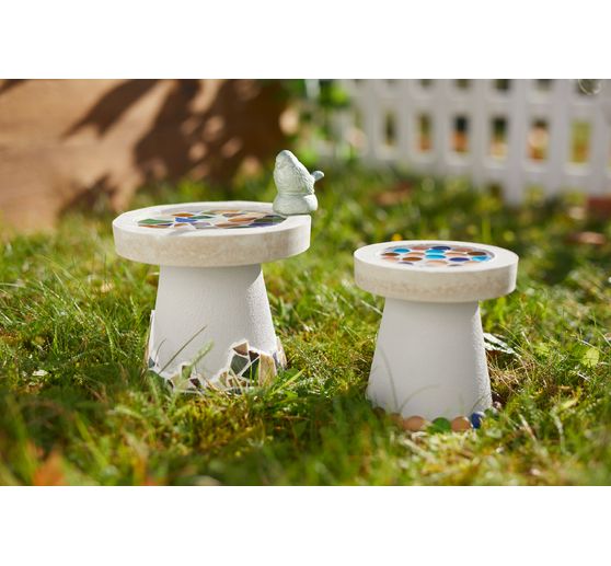 Pots terre cuite, bords arrondis, 3 pc.