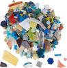 Bris de tesselles mosaïque en verre VBS « Tailles et couleurs variées », 2 kg