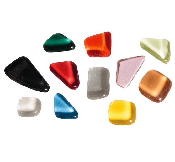 Brisures de tesselles mosaïque en résine époxy, Multicolores, 500 g