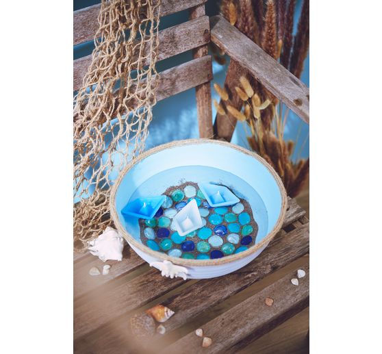 Galets en verre VBS « Coloré », 1 kg