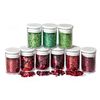 Paillettes, set de 9 Rouge/Vert