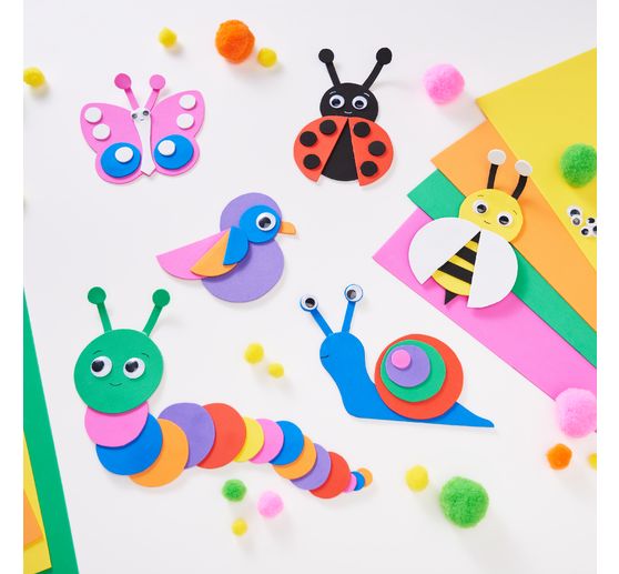 Caoutchouc mousse VBS « Mega pack », 50 pc., assortiment multicolore